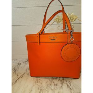 Guess Orange Tote Bag